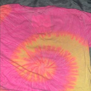 Pink & Yellow Tie-Dye Crop 💗💛